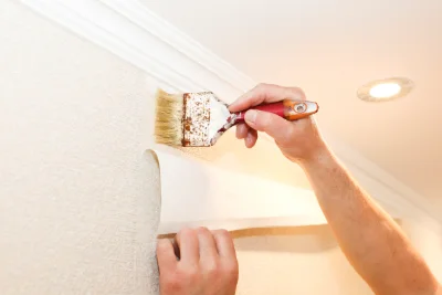 Pose de papier peint à Argentières — revêtements muraux et toiles de verre